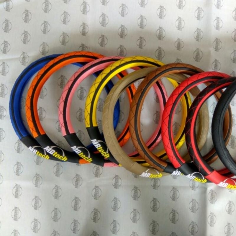 sarung stir mobil, cover stir mobil, Aksesoris stir, Pelindung stir, Stir mobil racing,  MBtech Orig