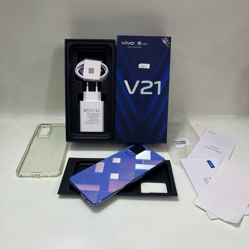 Vivo V21 4G 8/128gb Fullset Second Garansi Resmi