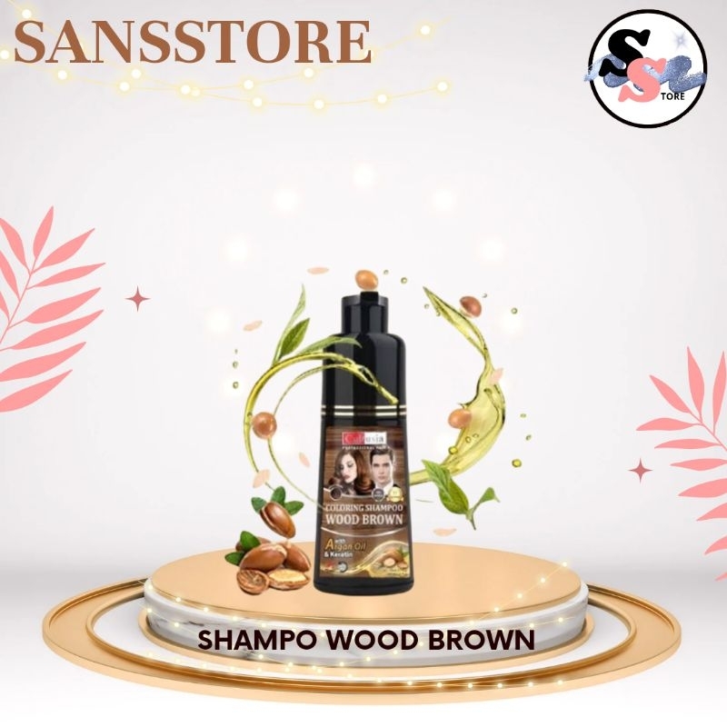 CULTUSIA SHAMPO WOOD BROW COKLAT PEWARNA RAMBUT INSTAN 160ML 1PCS ORI