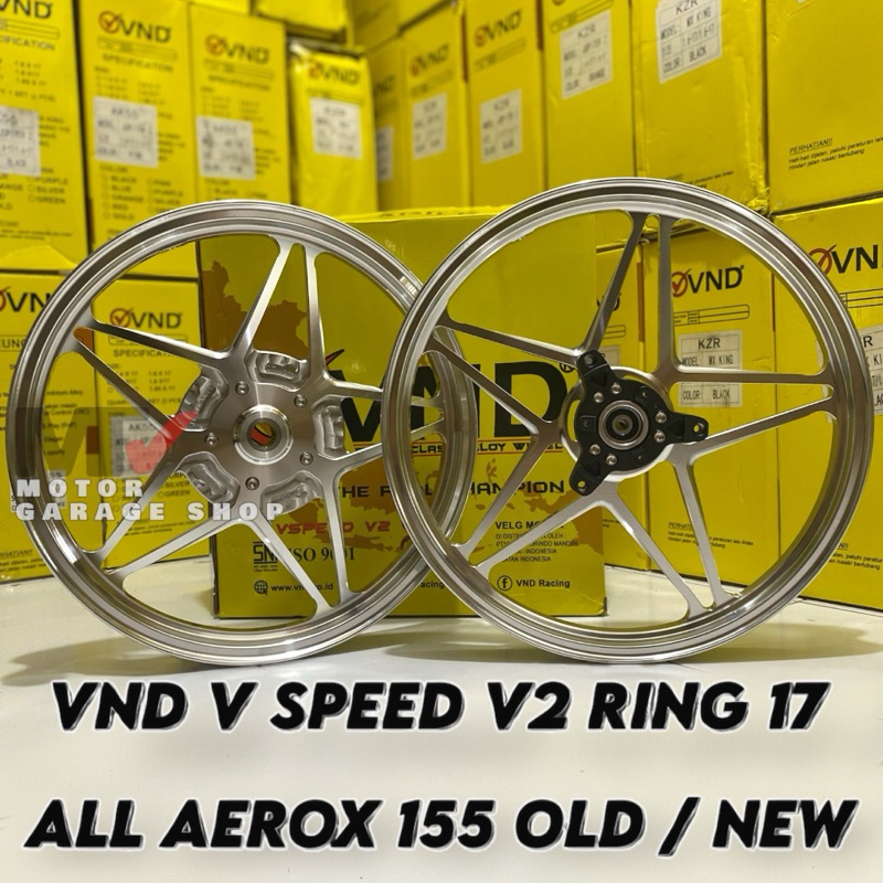 Velg VND V SPEED v2 ring 17 aerox 155 new/old nmax 155 new/old velg vnd bintang ring 17 aerox