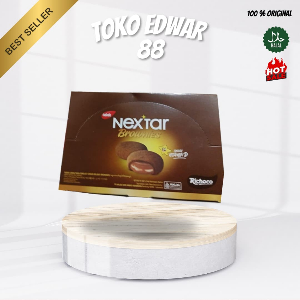 NEXTAR BROWNIES COKLAT 1 BOX ISI 10 PCS