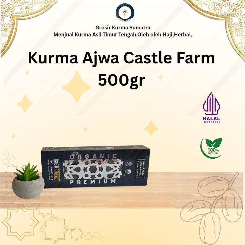 

Kurma Ajwa Premium Castle Farm 500gr - Kurma Timur Tengah