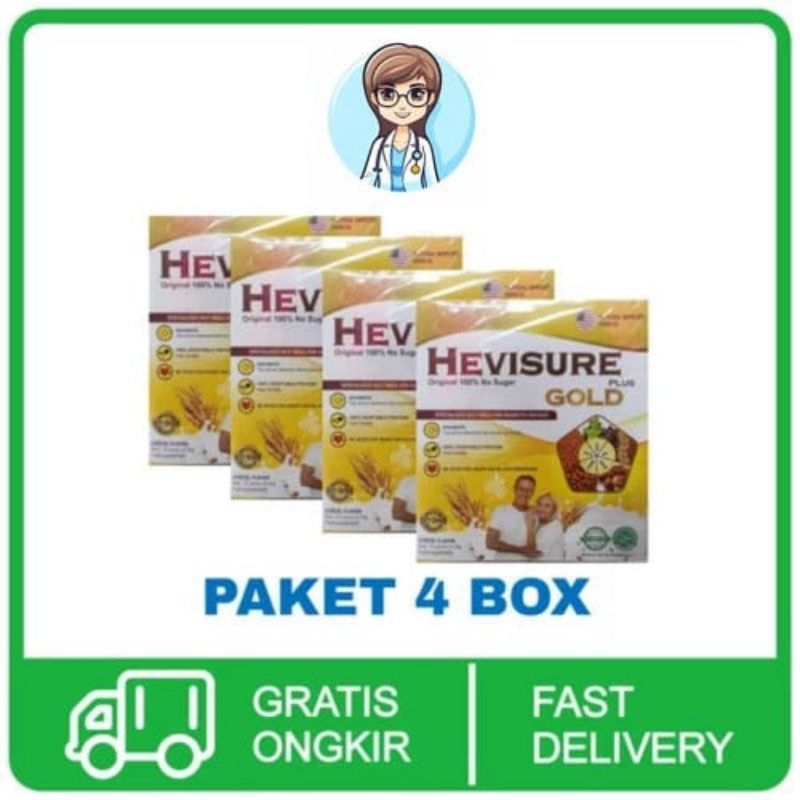 

Hevisure Gold Asli Original Susu Untuk Diabetes Kencing Manis Gula Darah From Usa Resmi Bpom 4 Box