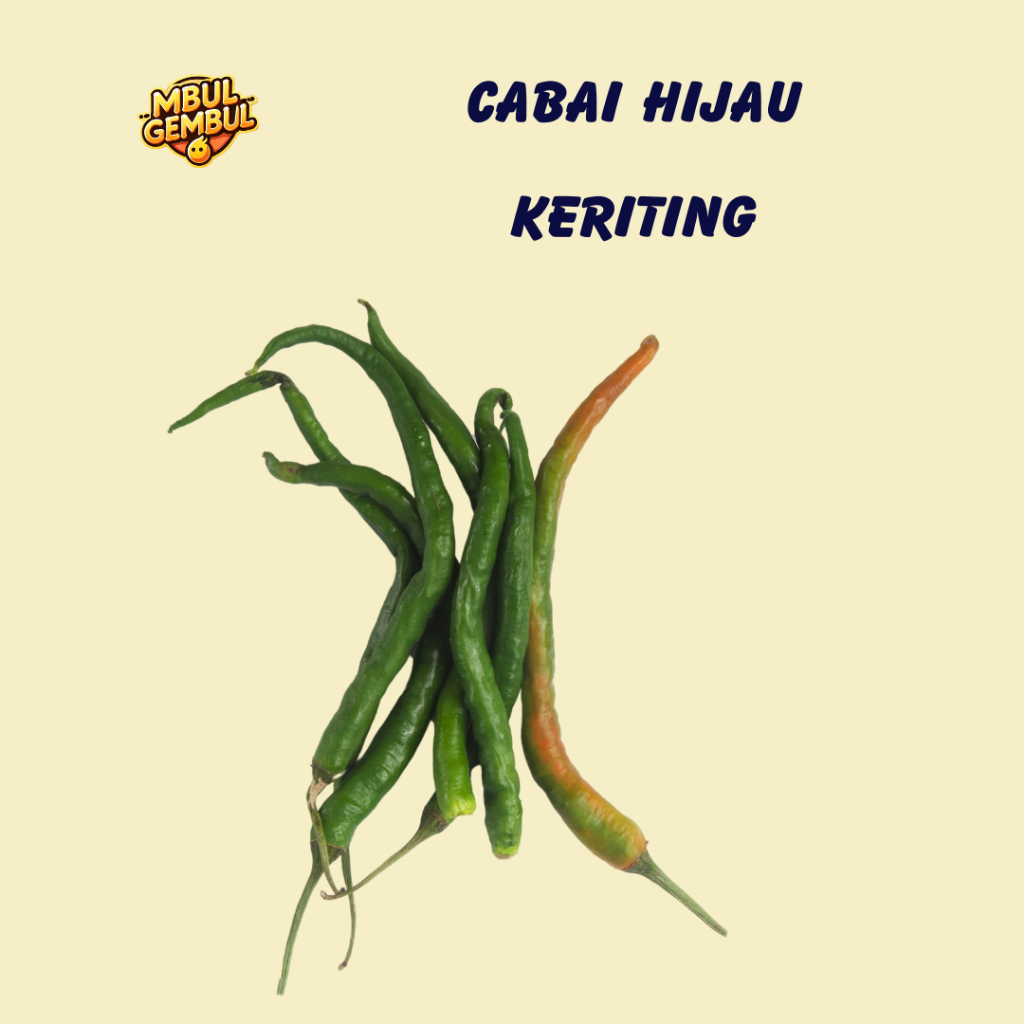 

Cabai Hijau Keriting Segar 100 Gram – Segar, Pedas Ringan, Cocok untuk Berbagai Masakan