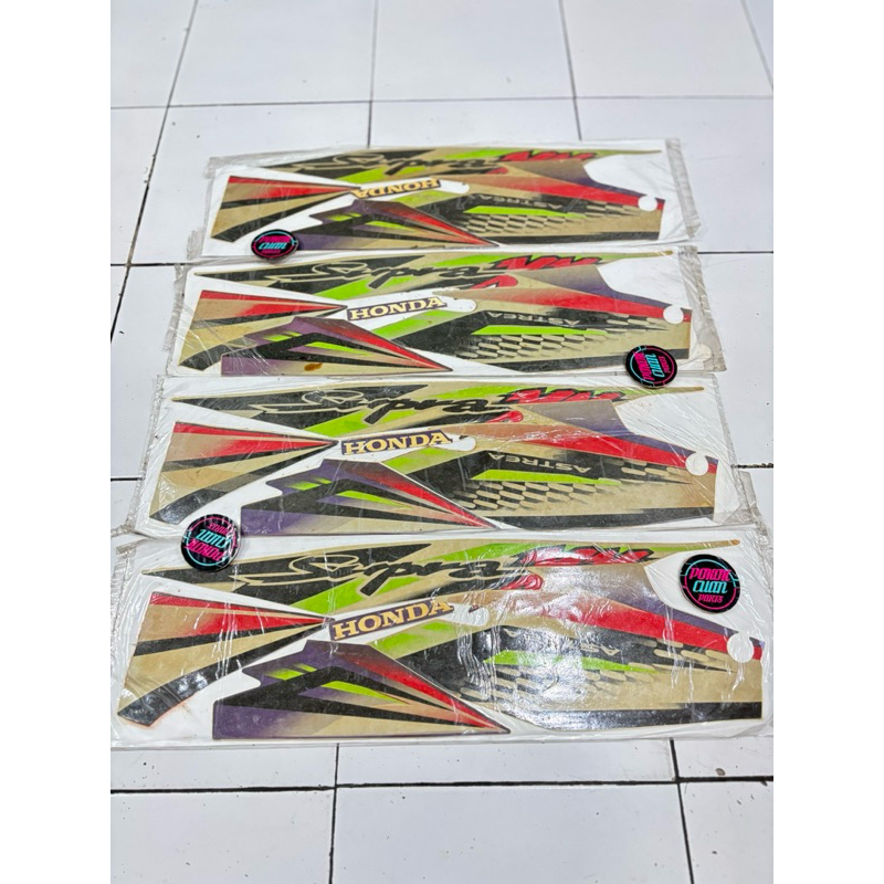 striping ASTREA SUPRA XX hitam original CKD