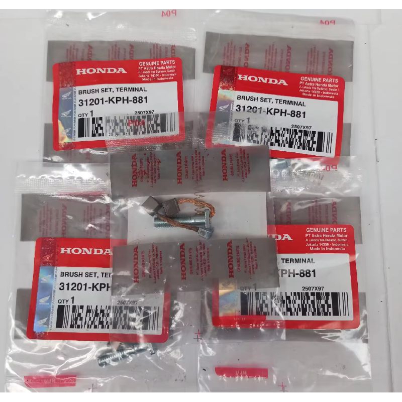 cool stater carbon brush Dinamo stater supra x 125 karisma PAKET 5 SET