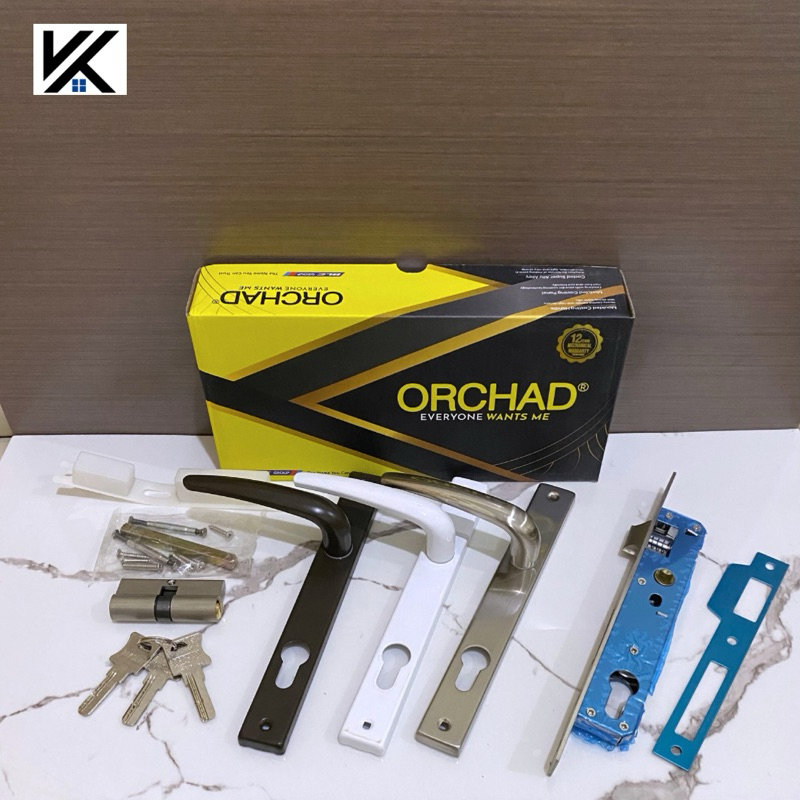 Kunci Pintu Aluminium P1 ORCHAD  Handle Pintu Aluminium