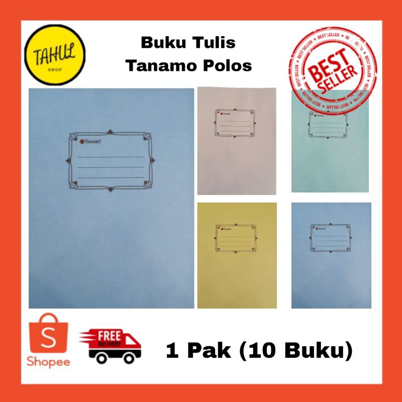 

1 Pak (10 Buku) !!! Buku tulis Tanamo 38 Lembar Polos buku tulis murah kualitas bagus buku tulis ukuran kwarto buku tulis ukuran A5