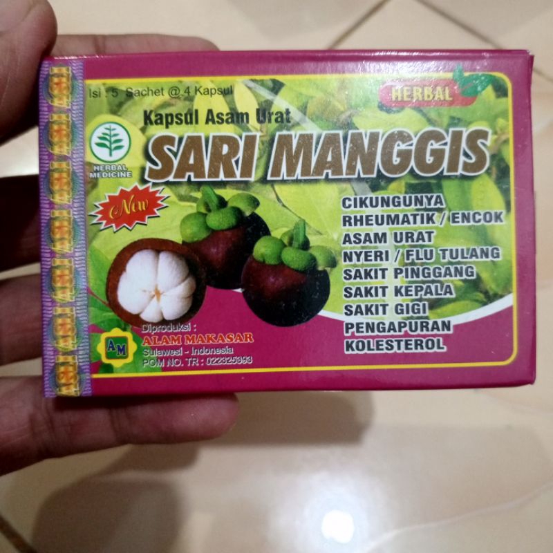 herbal kapsul sari manggis isi 5 sachet @20kapsul