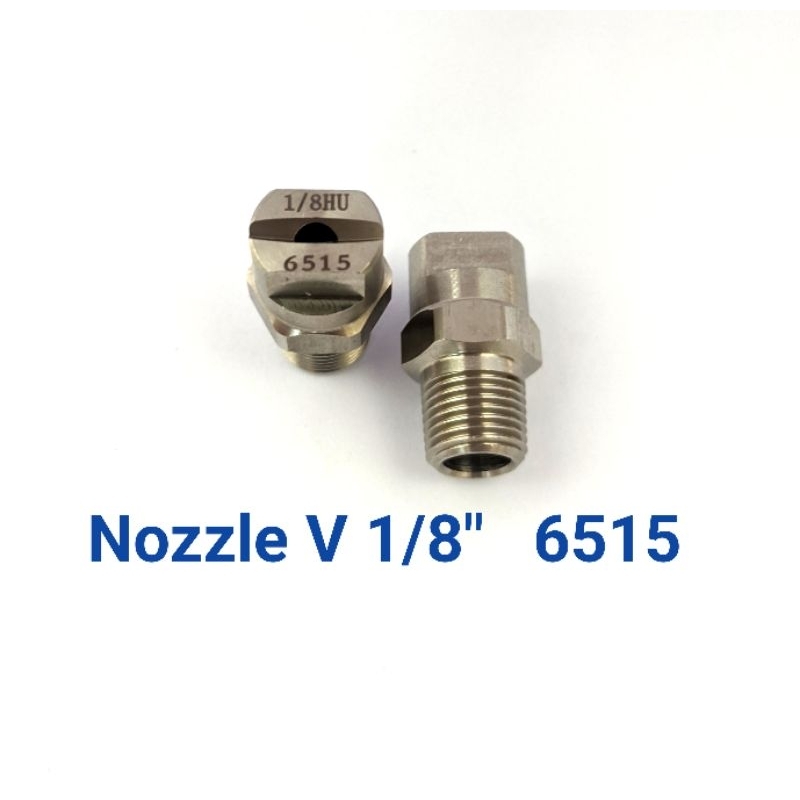 Nozzle Vee Jet Stainless 1/8 inch (6515) / nozzle v jet stainless