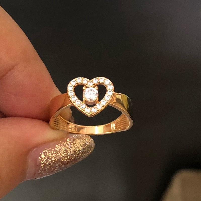 CL1B- CINCIN LOVE SOLITAIRE 1.87GR KADAR 375 UKURAN 14