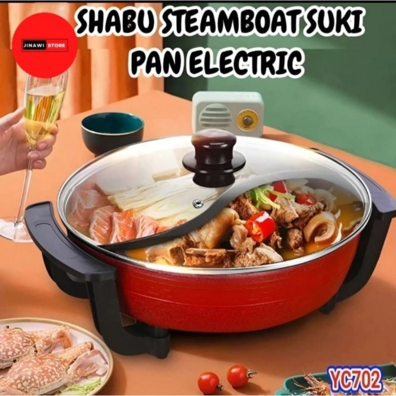 PANCI STEAMBOAT SUKIPAN ELEKTRIK HOT POT SHABU PANCI LISTRIK
