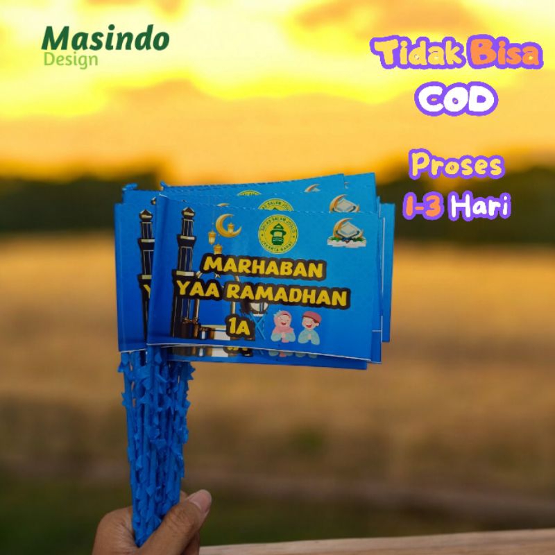 

Min Order 50 Bendera custom Persegi Panjang