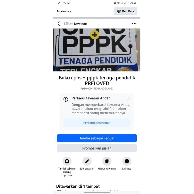 preloved buku cpns ppk tenaga didik