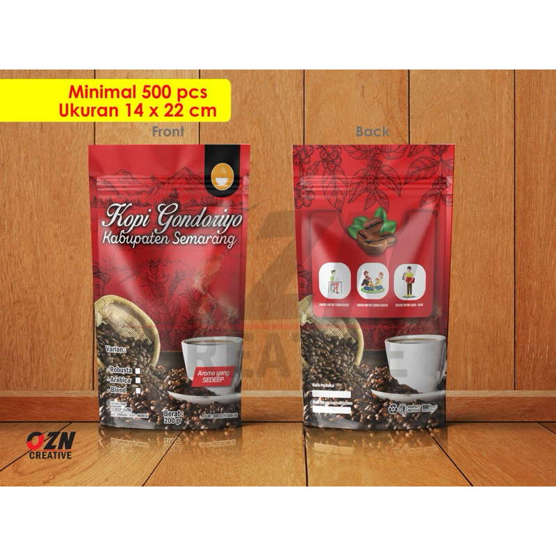 

standing pouch 14x22 cm ziplok non ziplok