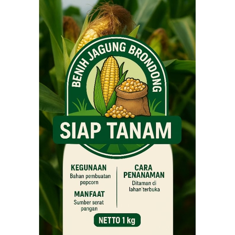 

benih jagung brondong siap tanam masa simpan lama kwalitas terbaik kemasan repack berbagai variasi berat