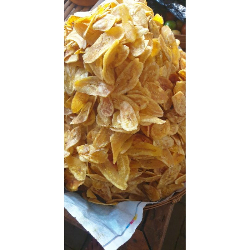 

Kripik Pisang oval Ori, asin gurih, dan manis 100% realpict