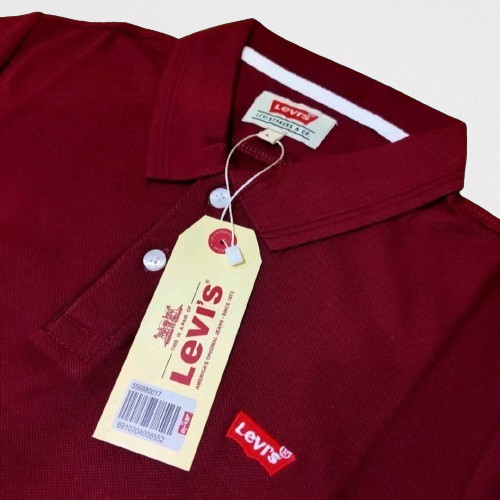 Baju Polo Kaos Kerah LV Pria Logo Bordir Lengan Pendek Casual Distro Terlaris