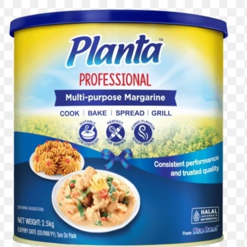 

Planta Marjerin Serbaguna Professional Multi-Purpose Margarine Mentega 2.5kg Exp 2027