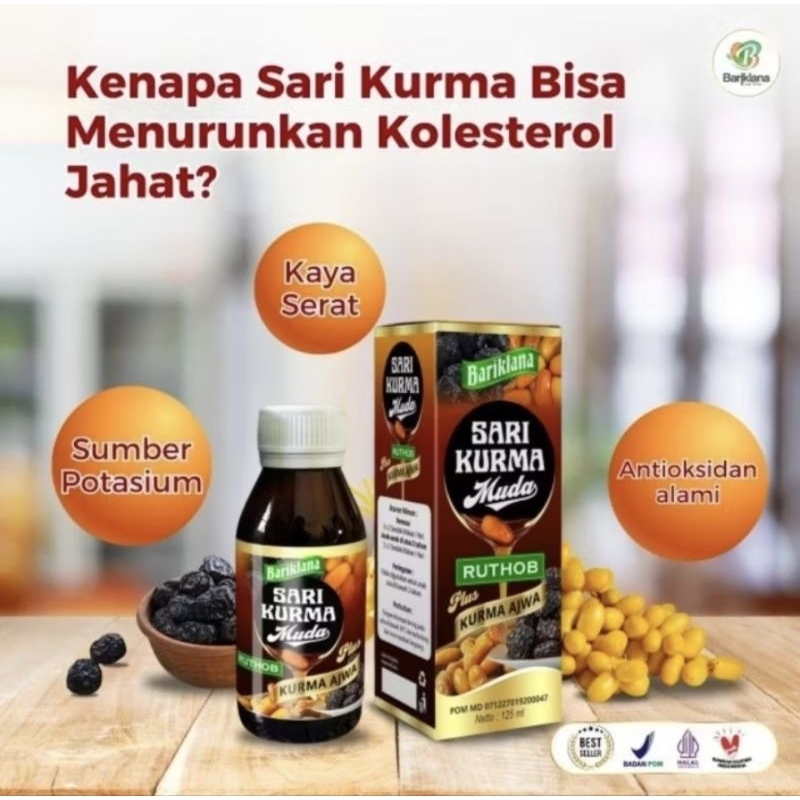 

Sari Kurma Muda Ruthob plus Kurma Ajwa 125ml / Sari Kurma Premium