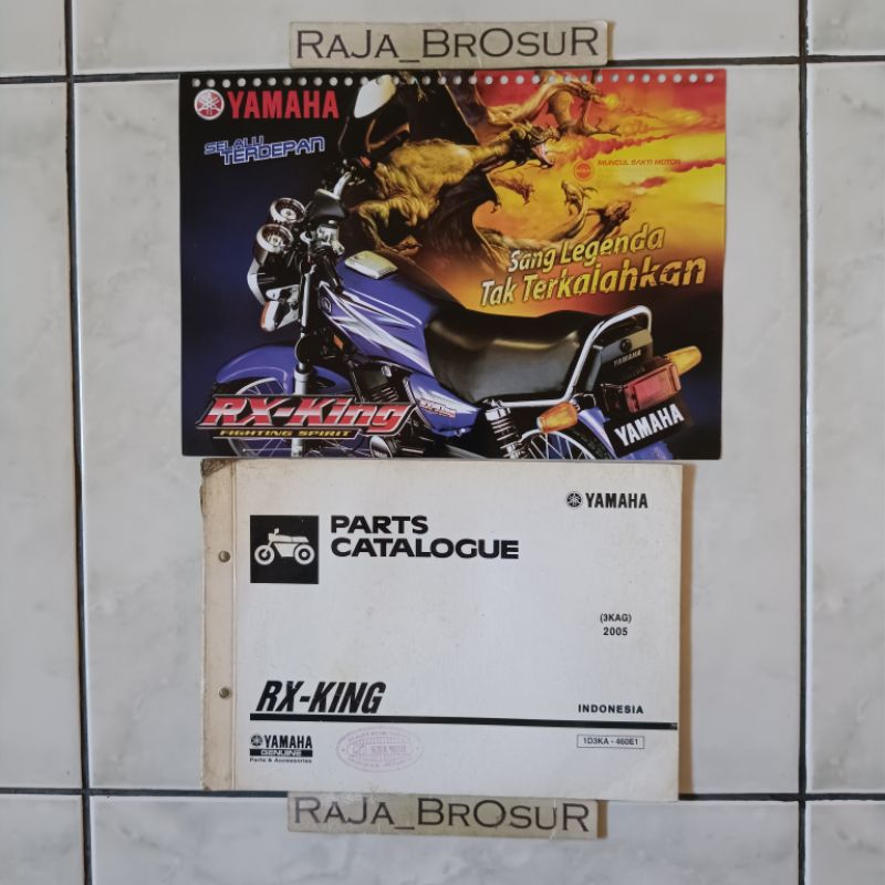 Buku Parts Catalogue Parts Catalog Katalog Manual Book + Poster brosur katalog flyer Yamaha RX King 