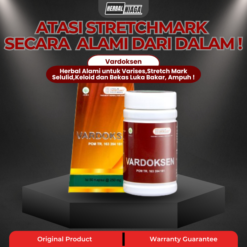 Herbamed VARDOKSEN - Obat Herbal Alami untuk Varises, Stretch Mark, Selulid, Keloid dan Bekas Luka B