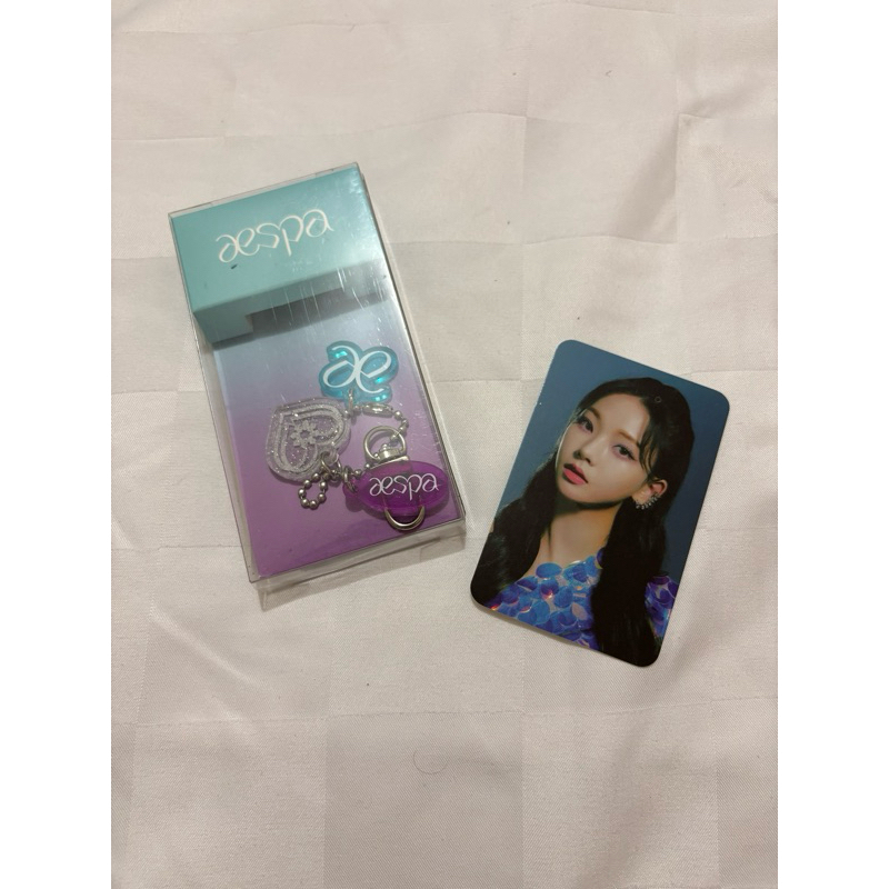 aespa karina next level acrylic key ring charm set