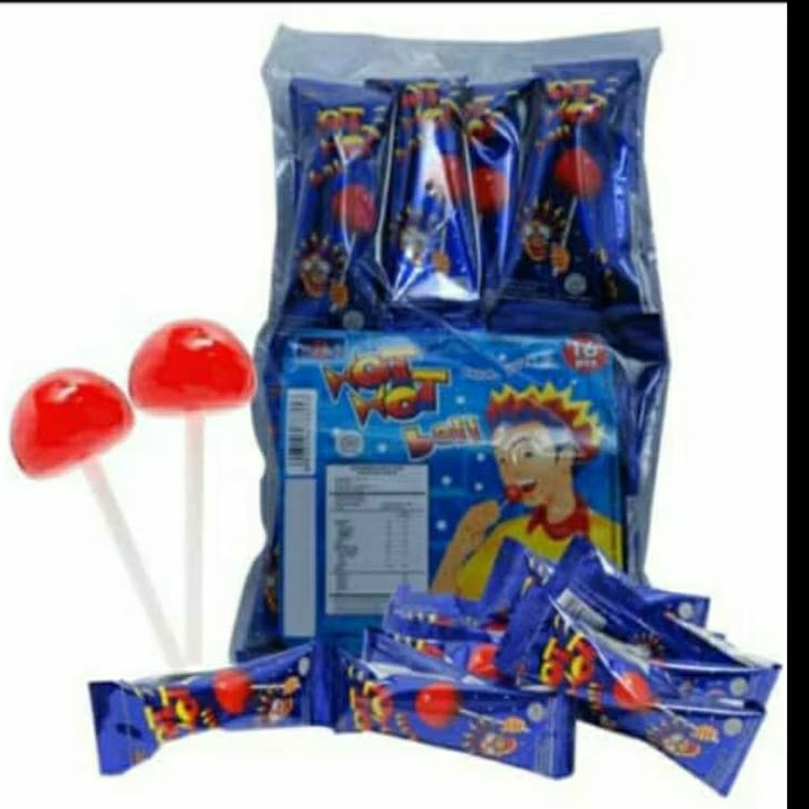 

PERMEN LOLLIPOP HOT HOT BALL MANGGA(HBM)1 PACK ISI 16 pcs