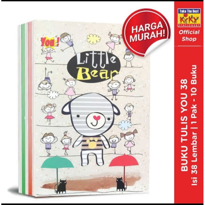 

BUKU TULIS MURAH YOU 38 L 1 PACK ISI 10 STOK TERBATAS