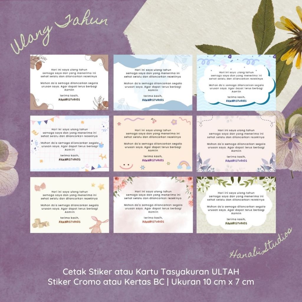 Stiker Tasyakuran ulang tahun, kartu ulang tahun,  Jumat Berkah  Nasi Box  Nasi Kotak stiker besek s