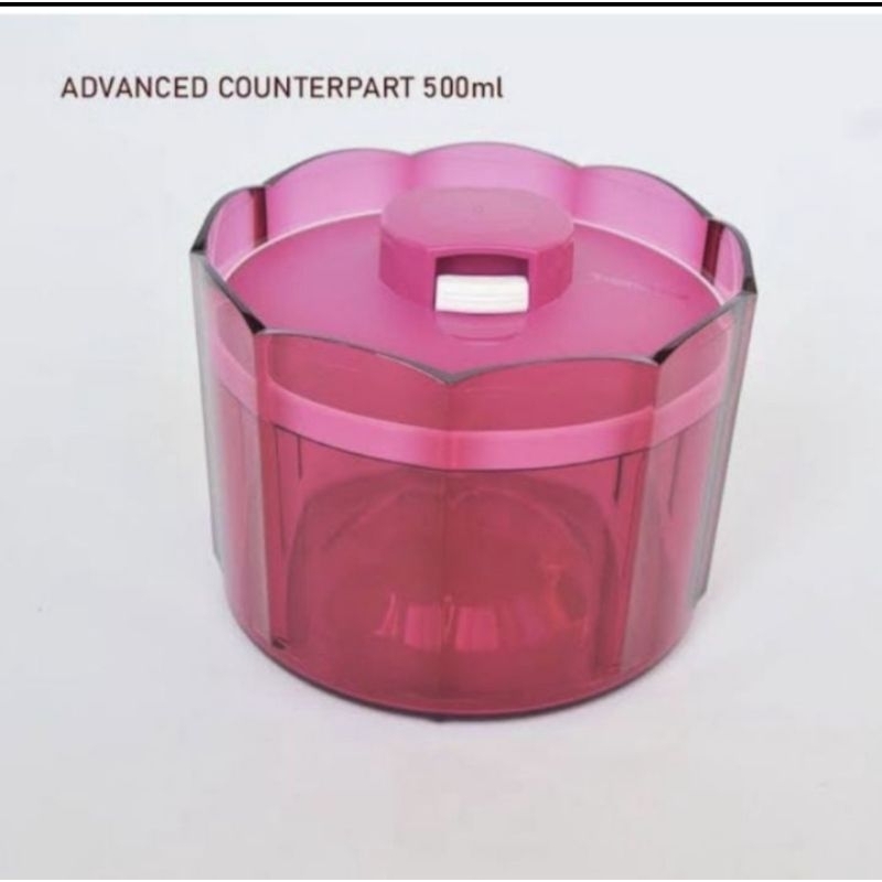 TUPPERWARE OBRAL SALE - Advance Counterpart 500ml Tersedia 3 Warna: UNGU, BIRU, PINK FANTA (1 pc) - 