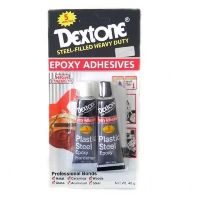 lem dextone 48 gram hitam putih