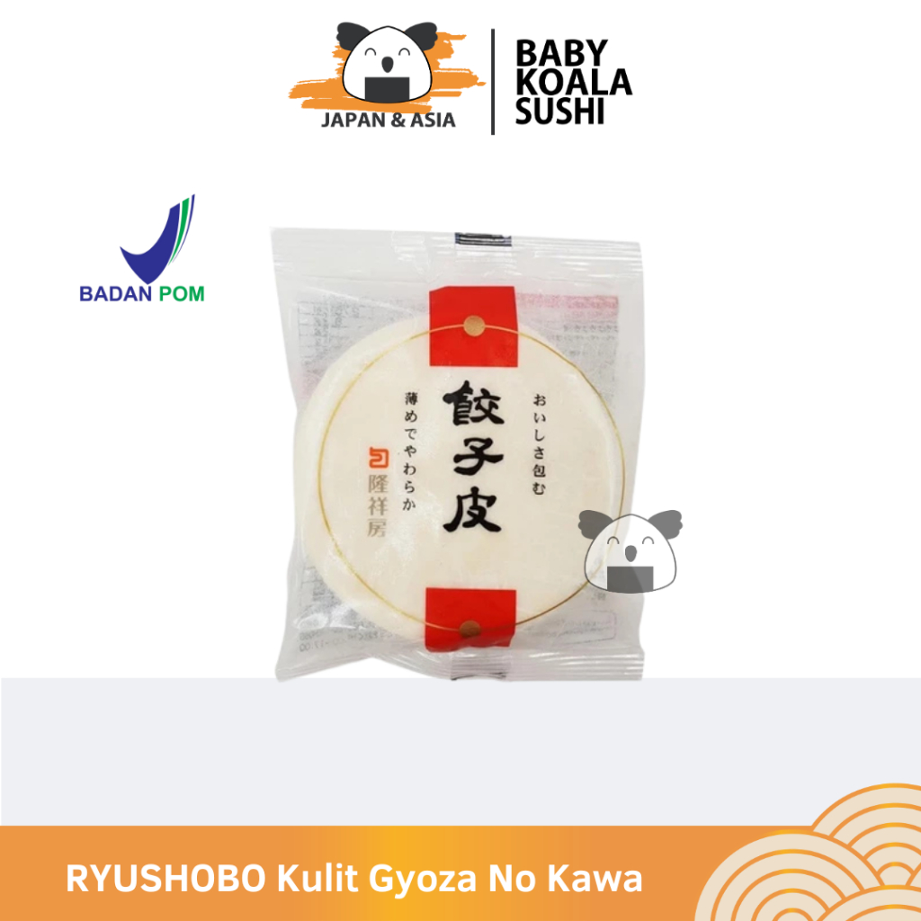 

RYUSHOBO Kulit Gyoza No Kawa Frozen 25 Lembar I Kulit Gyoza Jepang