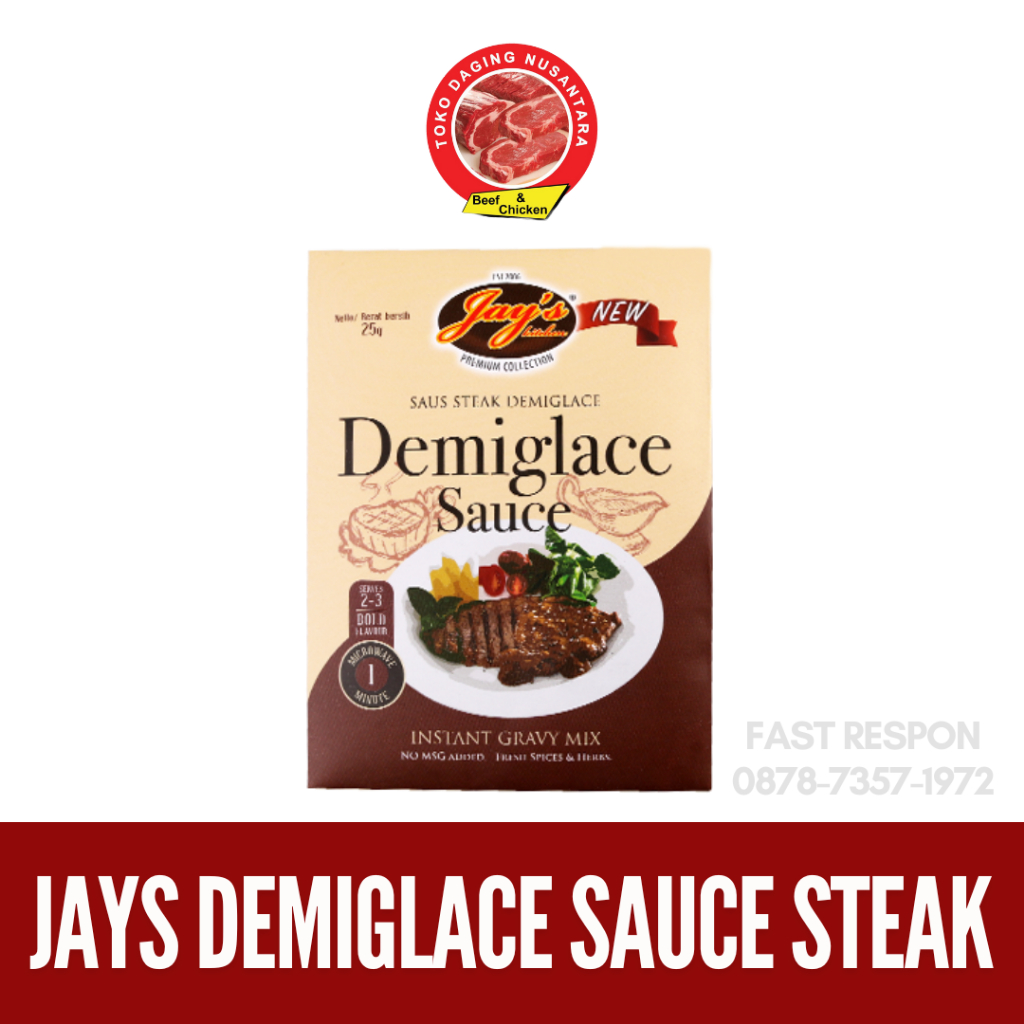 Jays Demiglace Sauce Steak / Saus Steak Demiglace Mix 25 Gram