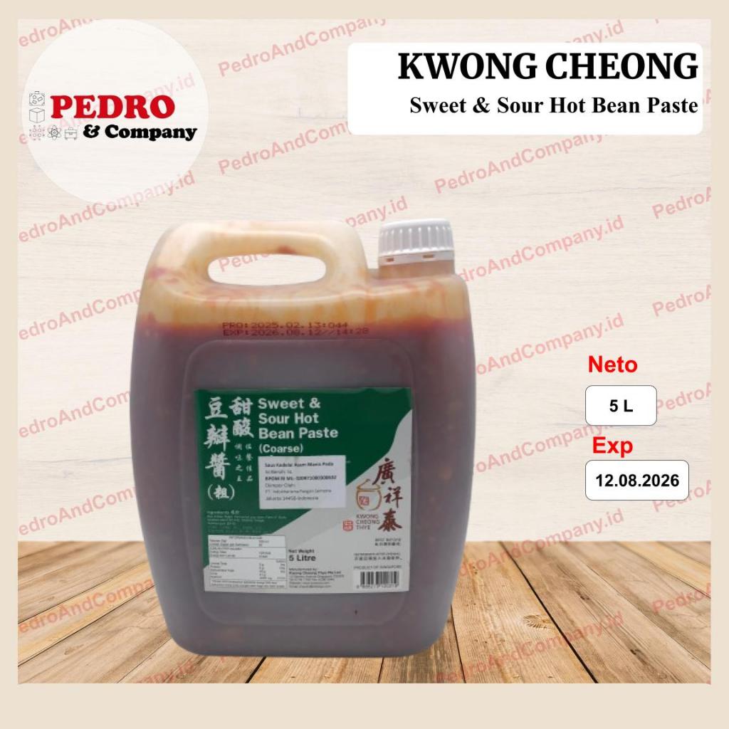 

Kwong cheong thye sweet sour jot bean paste coarse 5 L - saus kedelai