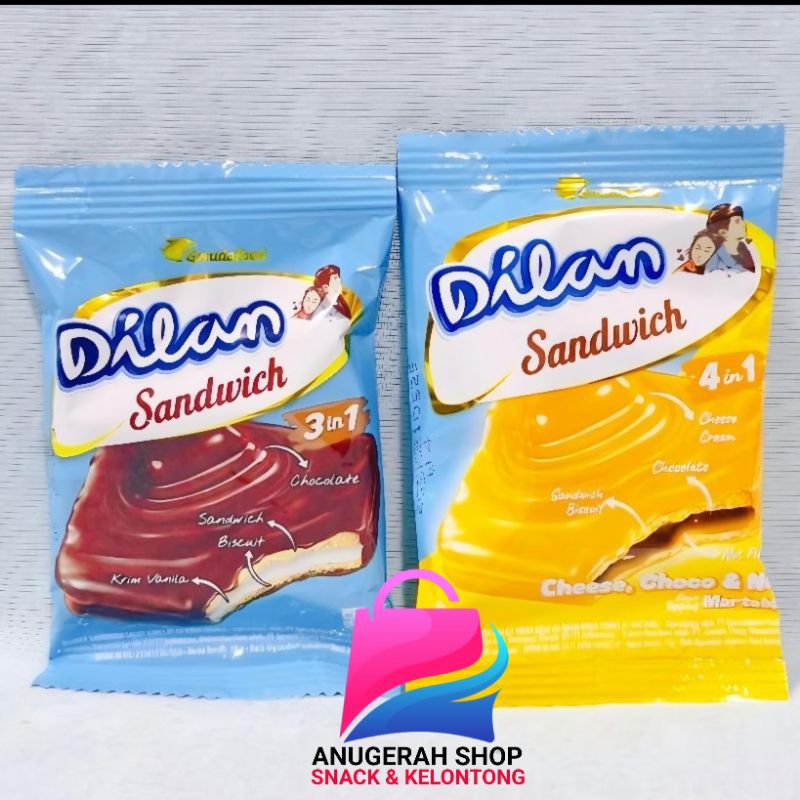 

DILAN SANDWICH Biskuit Cokelat / Keju 1 pak isi 10 pcs