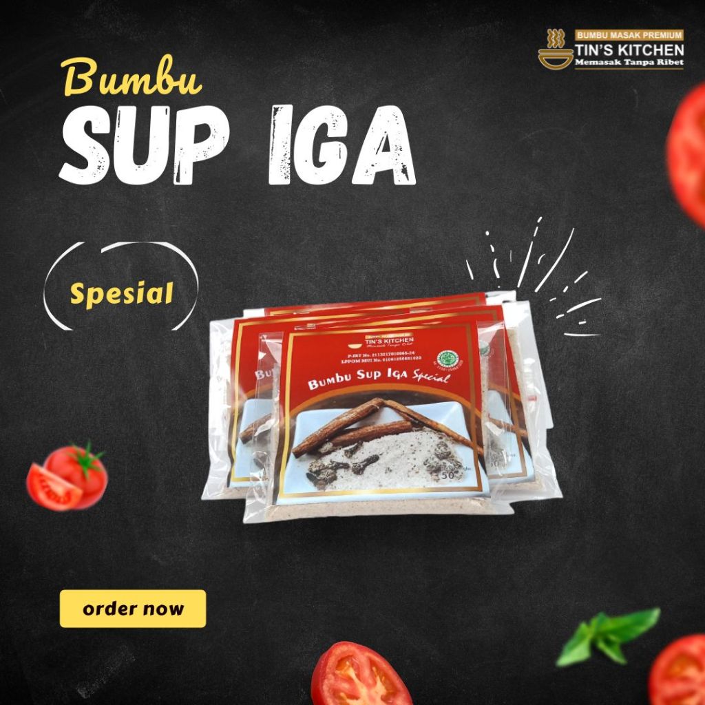 

Bumbu Sop Iga Hemat Tin's Kitchen Bumbu Masak Premium Tanpa Pengawet 50gr / Bumbu Sup Iga Sapi