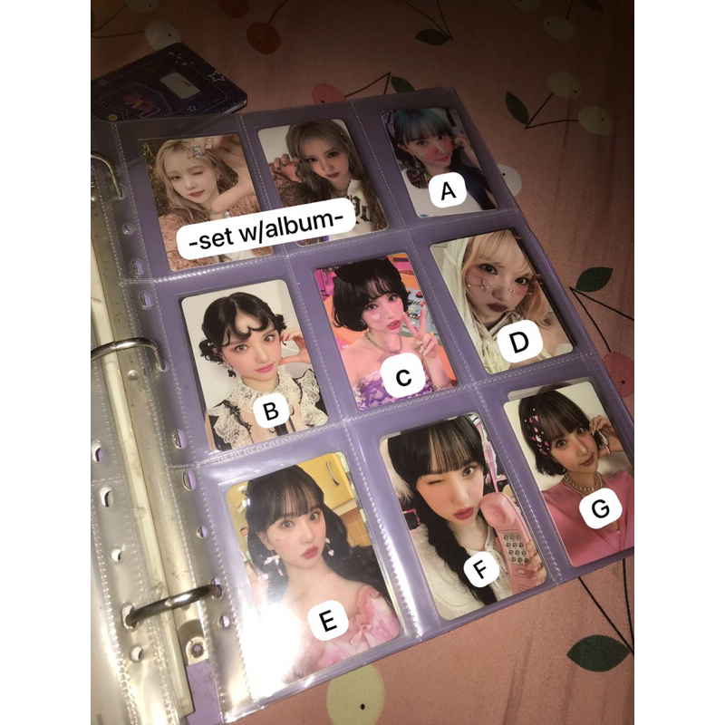 PHOTOCARD EUNHA VIVIZ GFRIEND POB VERSUS SUNVI SG [BACA DESK]