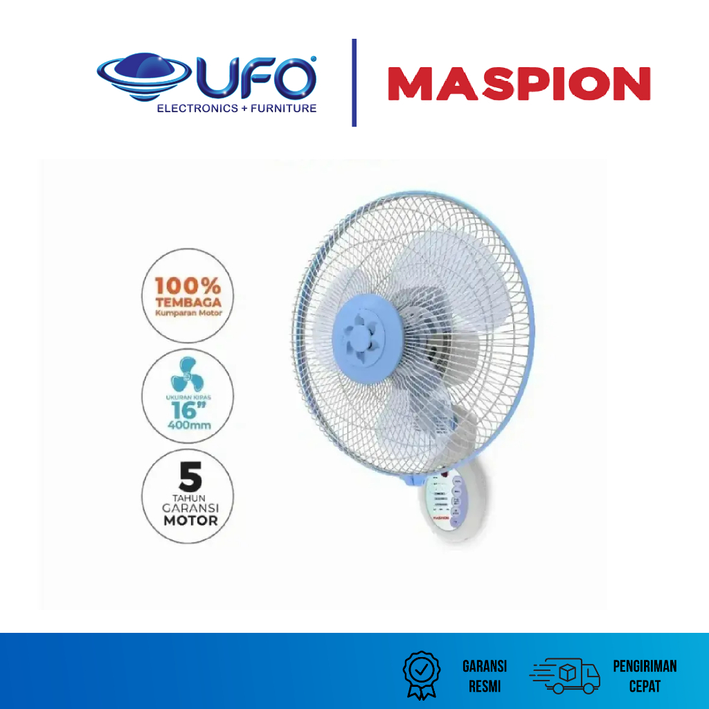 Maspion Kipas Angin Dinding 16 Inch Remot MWF4001RC