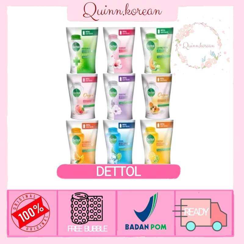 Dettol Body Wash  Sabun cair 200ml refill