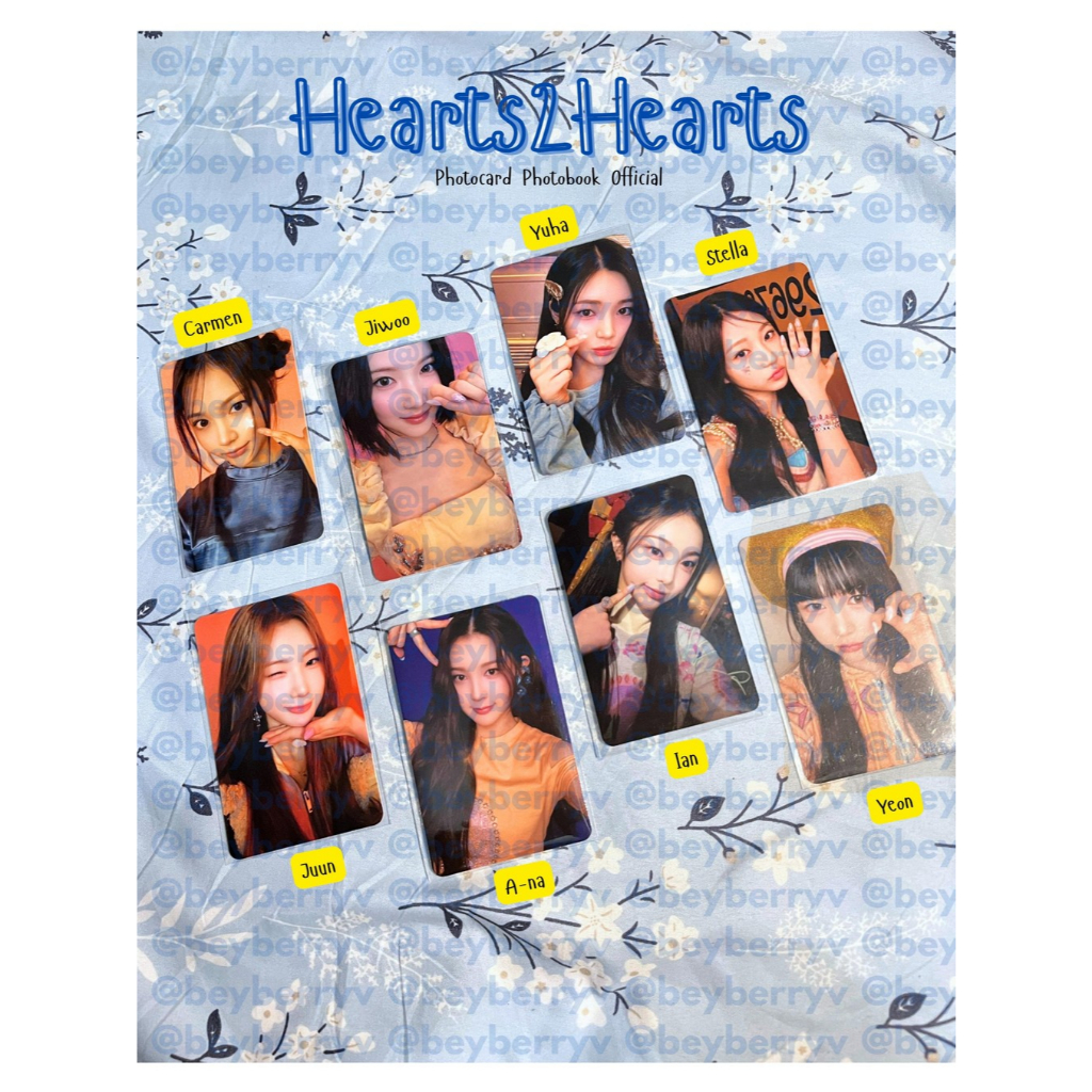 Photocard Hearts2Hearts Official PB Carmen Jiwoo Yuha Stella Juun Ana Ian Yeon H2H PC