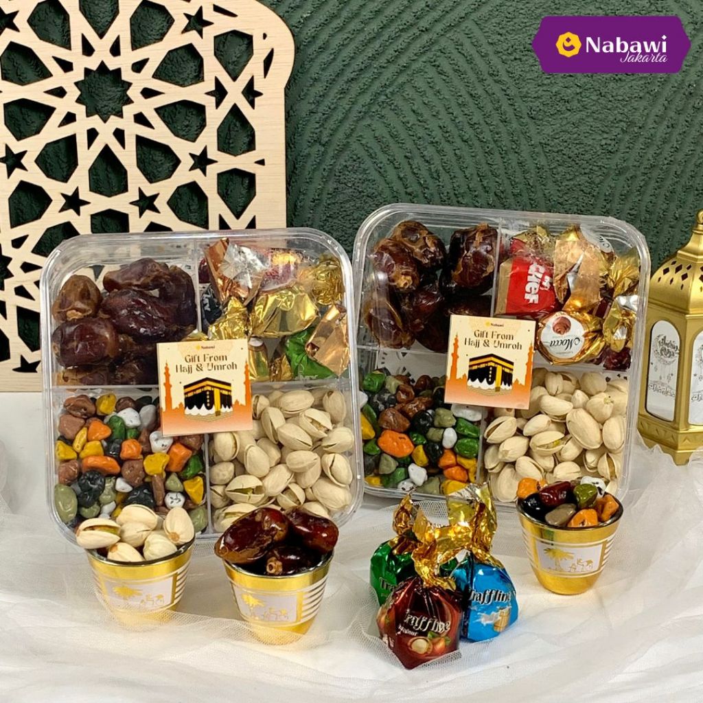 

RB Paket Kacang Mix 4in1 Mix Nuts Camilan Coklat Almond Pistachio Arab Paket Exclusive Gift From