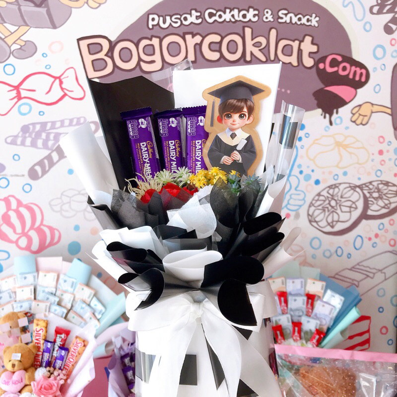 

Buket Coklat Wisuda Cadbury