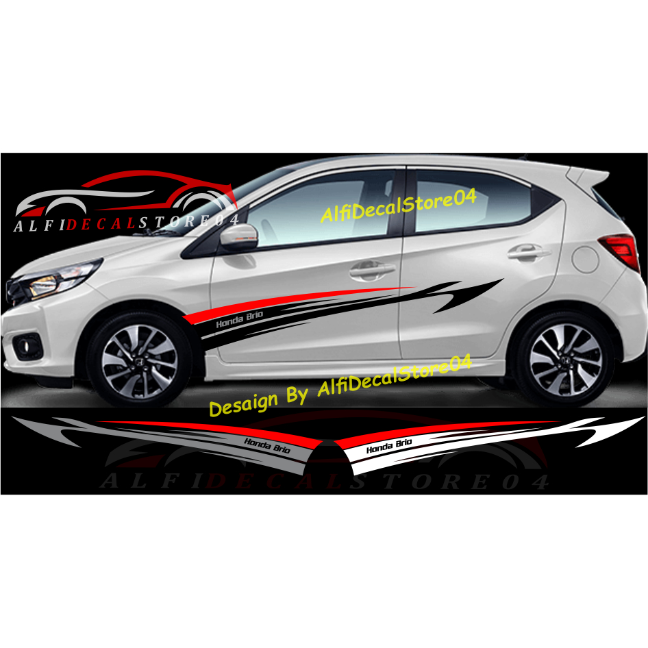 sticker stiker tribal stiker cutting mobil honda brio sticker list tribal brio rs