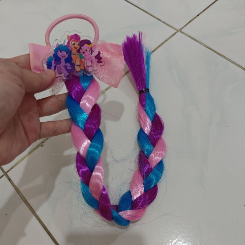 ikat rambut little pony rainbow unicorn preloved