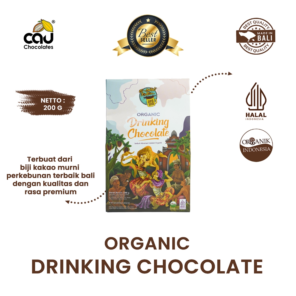 

Organic Drinking Chocolate / Bubuk Minuman Coklat Premium 200 gr Edisi Es Coklat Kultur