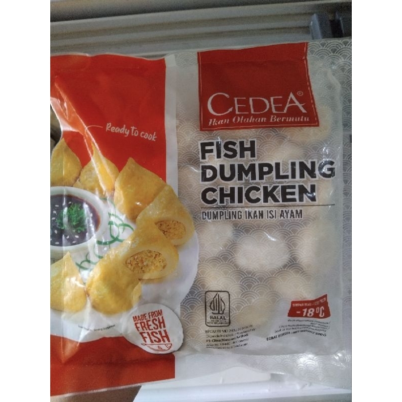 

Cedea fish dumpling chicken
