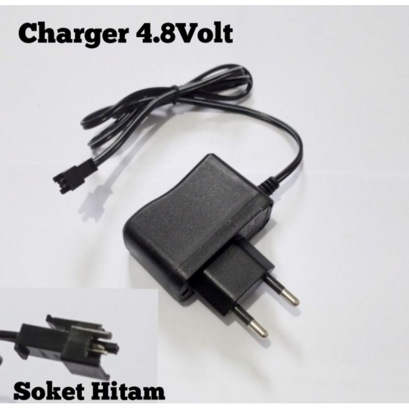 CHARGER BATERAI 4,8V BATERAI MOBIL REMOTE CONTROL ORIGINAL