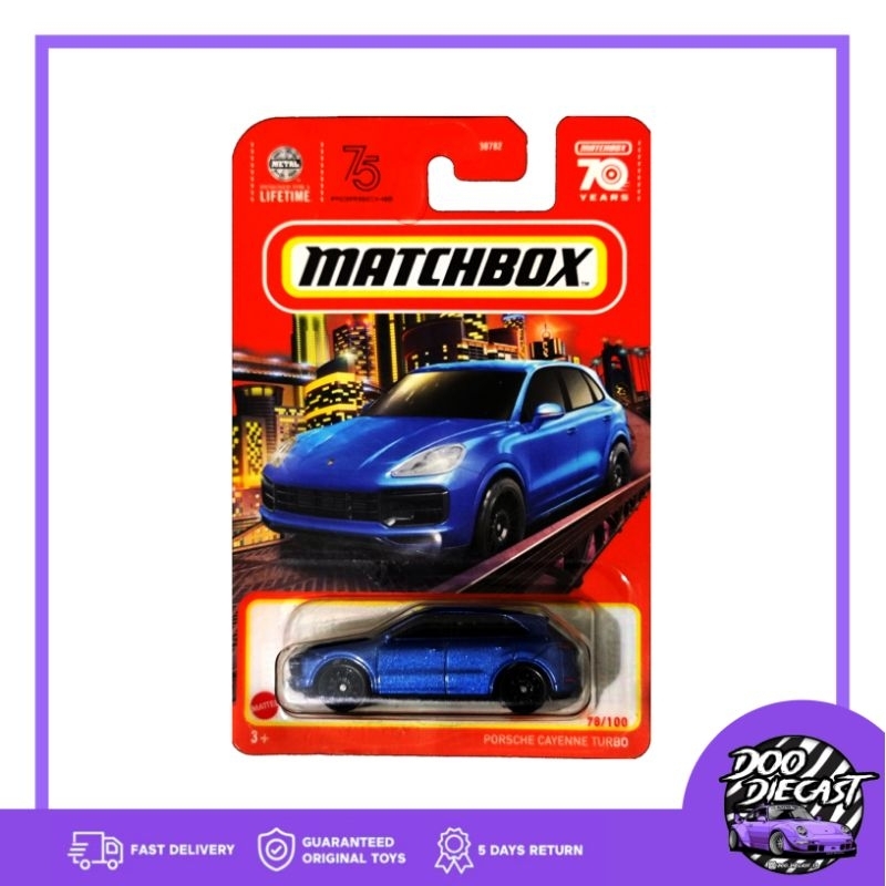Matchbox Porsche Cayenne turbo Biru