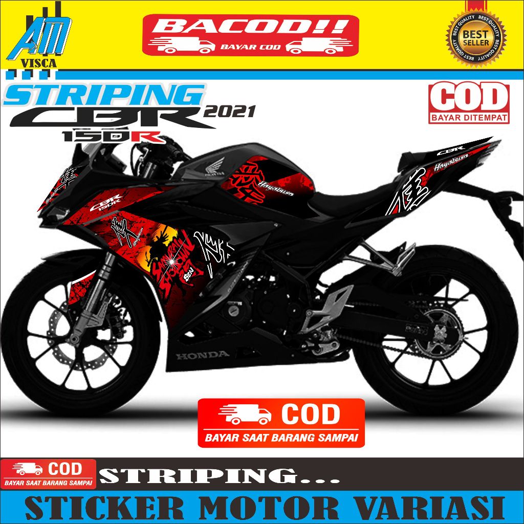 Striping Cbr 150 R 2021 Stiker Motor Cbr 150R 2021 Stiker Variasi Hayabusa